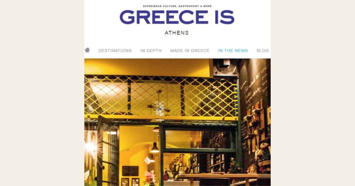 Cinque Wine & Deli included in the inaugural edition of Greece Is Athens, the prestigious publication by Kathimerini distributed at the Acropolis and major museums.