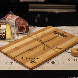 Wooden Board Small - Cinque Wine & Deli Athens - Greek Wine Souvenirs