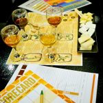 Greek honey tasting with four honey samples and Greek cheese pairing at Cinque Wine & Deli