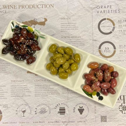 Guests enjoying a Casa Cinque experience with Greek wine, local food and authentic hospitality in a traditional countryside home in Greece.