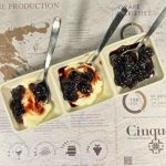 Greek spoon sweet served plain, with yogurt and with ice cream as part of a traditional deli experience at Cinque Wine & Deli