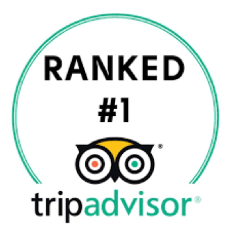 TripAdvisor Ranked #1 badge awarded to Cinque Wine & Deli for top wine bar experience in Athens