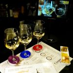 Private Greek wine tasting experience with three glasses of Greek white wine at Cinque Wine & Deli Network in Athens