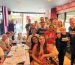 Students from Lycée de Rouffach during an educational Greek wine experience at Cinque Wine & Deli in Athens